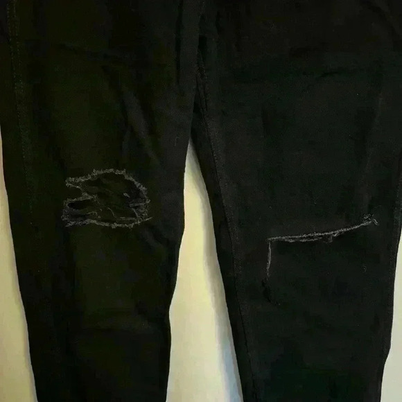 Oak + Fort Black Straight Leg  Ripped Jeans - 26 - Picture 6 of 12